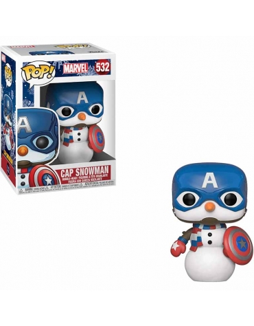 Funko Pop Marvel: Capitán America Navideño 43335  Funko