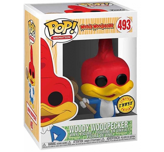 Funko Pop Woody Woodpecker: Pájaro Loco - 493 Chase Edition 32886  Funko