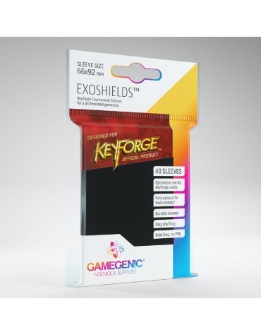 Fundas 66x92 mm - Exoshields x 40 - Negro GGS10001ML333 Gamegenic Gamegenic