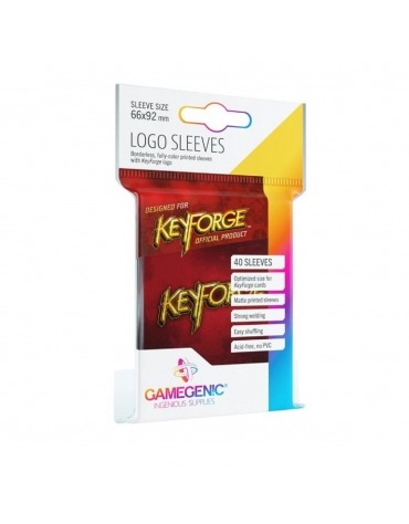 Fundas 66x92 mm - Estándar x 40 - KeyForge Rojo GGS10004ML395  Gamegenic