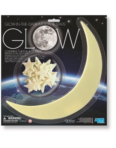 Luna Gigante con Estrellas Iluminan En La Oscuridad// Glow Moon AP-00-6052155  4M