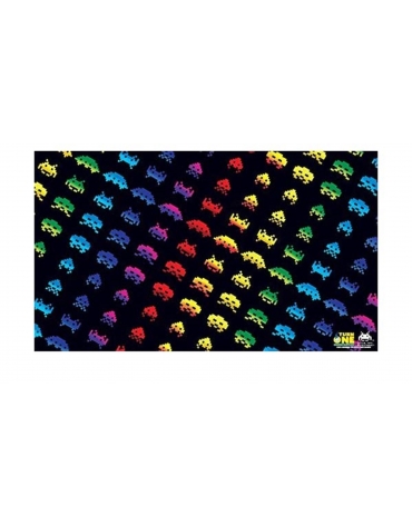 Tapete de Juego - Space Invaders Rainbow Attack UTP_197007016  Ultra-Pro