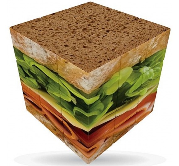 Cubo Tipo Rubik V-cube Sandwich 3x3 Flat LAB-457000517  V Cube
