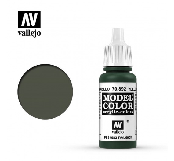 Acrílico Model Color - Oliva Amarillo Mate MC29551770892  Vallejo