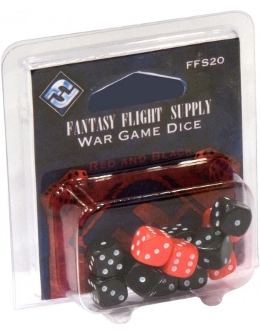 Supply War Game: Set de Dados Rojo Y Negro CK-FFS2048488  Fantasy Flight Games