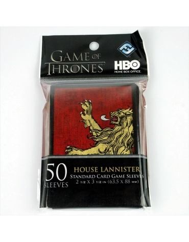 Fundas 63.5x88 mm - Estándar x 50 - Game Of Thrones Casa Lannister ACCFFPCARSGOT  Fantasy Flight Games