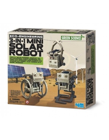 Eco Engineering / 3 En 1 Mini Robot Solar 00-03377  4M