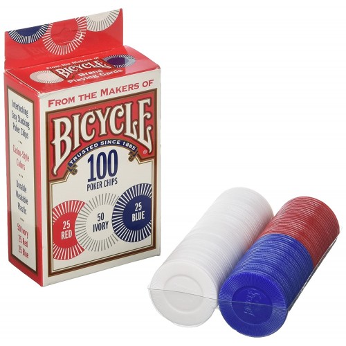 Bicycle: 100 Poker Chips CK_3854001042  Bicycle