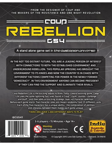 Coup Rebellion G54 INDIE73251056  Indie Board & Cards
