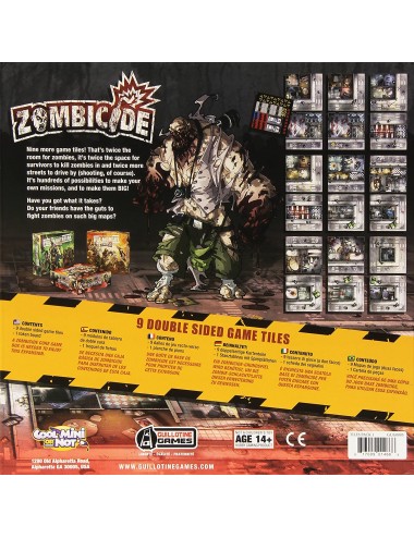 Zombicide: 9 Double Sided Game Tiles GUC0005014668  Guillotine Games