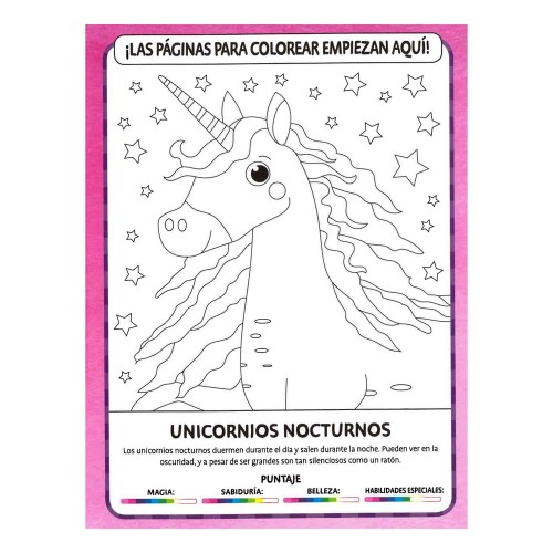 Libro Agua Mágica Coloreando Unicornios TTAMU1  Lexus