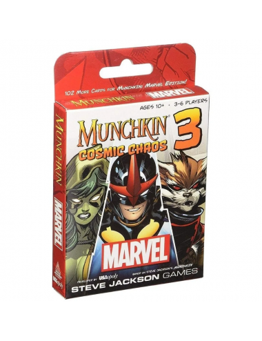 Munchkin: Marvel 3 Cosmic Chaos 700304047717  USAopoly Inc