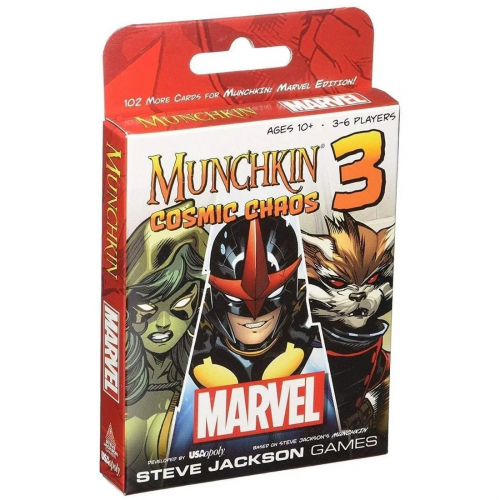 Munchkin: Marvel 3 Cosmic Chaos 700304047717  USAopoly Inc