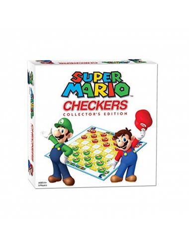 Checkers: Super Mario - Juego de Damas Chinas JDMUSCCHCKRSU  USAopoly Inc
