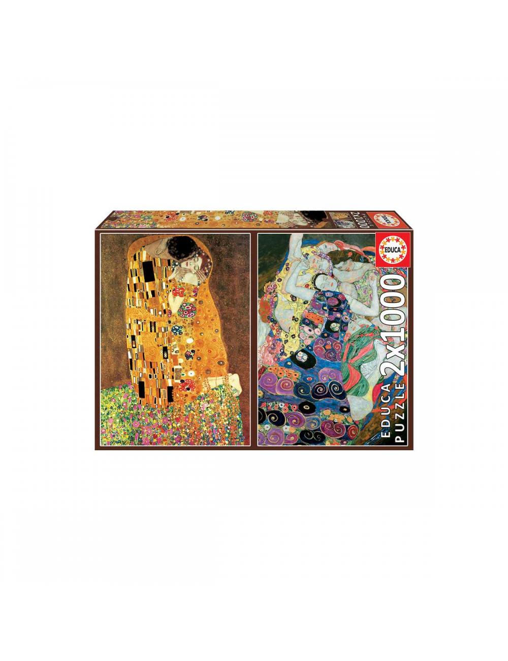 Rompecabezas 2x1000 Gustav Klimt 18488  Educa Borras