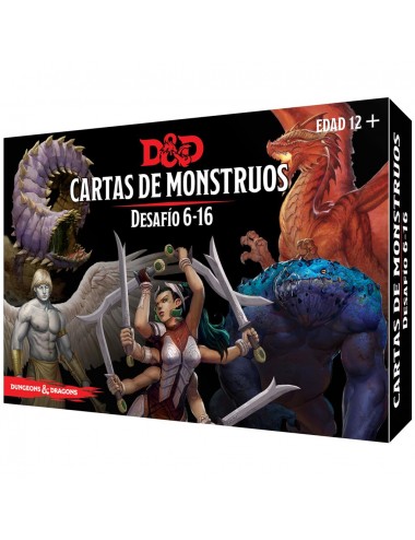 Dungeons & Dragons: Cartas de monstruos. Desafío 6-16 EEWCDD916119 Asmodee