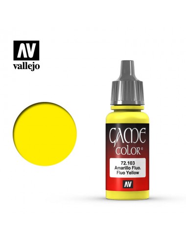 Acrílico Game Color - amarillo fluorescente 72103  Vallejo