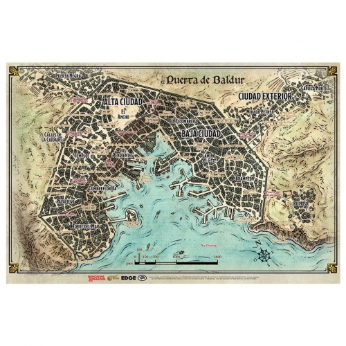 D&D: Mapa de Puerta de Baldur EEWCDD12B33100 Asmodee