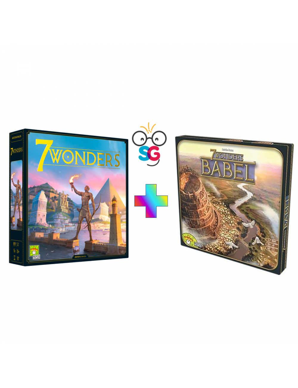 Combo 7 Wonders Nueva Edición + 7 Wonders: Babel COMWON924129  Days Of Wonder