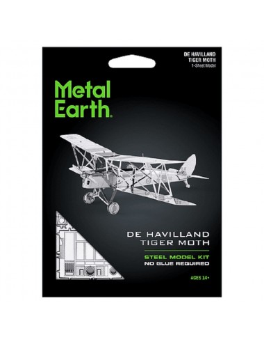 Avión De Havilland Tiger Moth - Para Armar 15-001-0175 Metal Earth Metal Earth