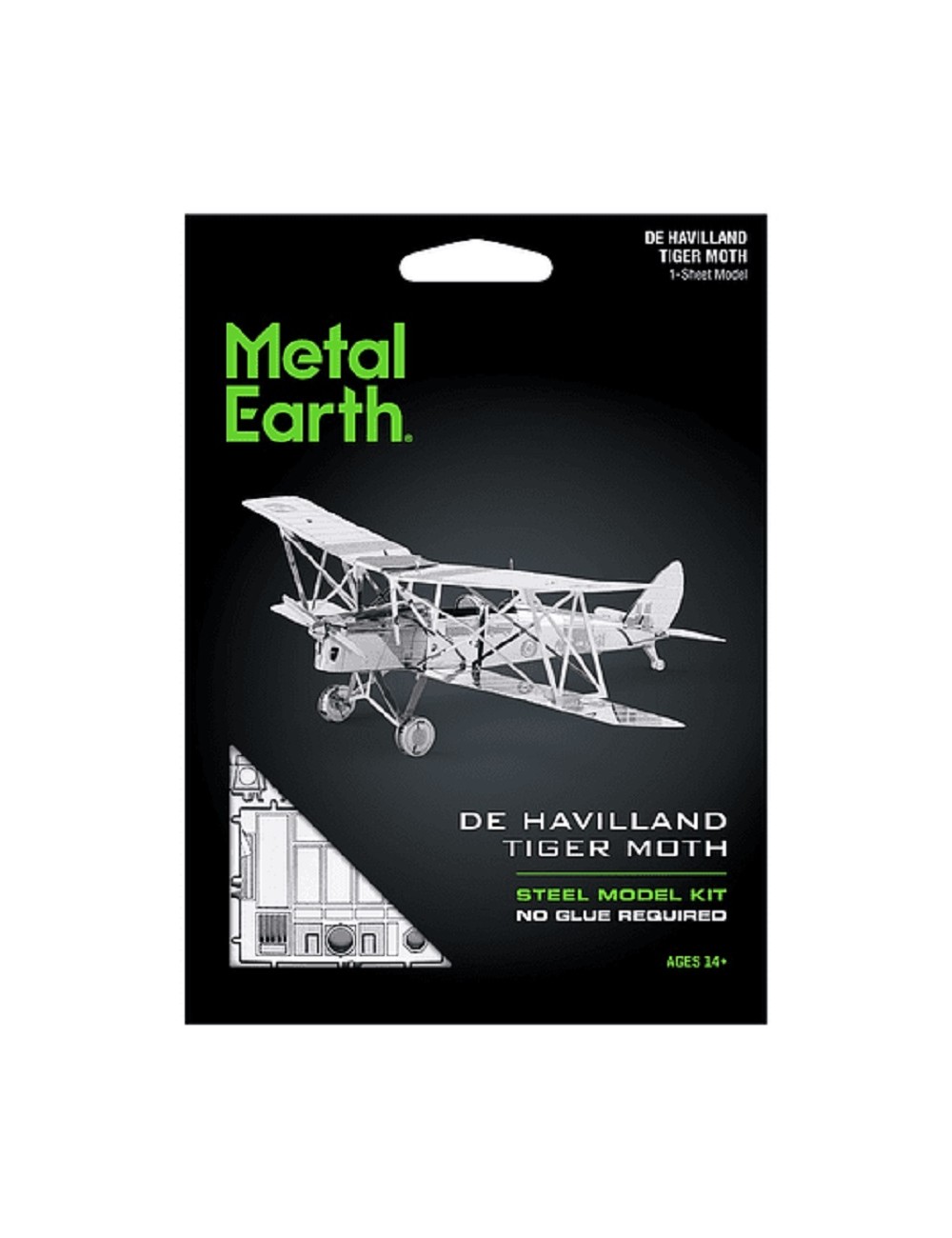 Avión De Havilland Tiger Moth - Para Armar 15-001-0175 Metal Earth Metal Earth
