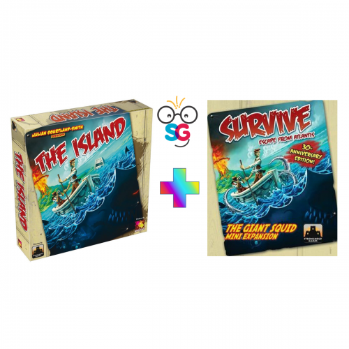 Combo The Island + Survive: Escape From Atlantis! The Giant Squid Mini Expansion COMISAT030027 Asmodee Asmodee