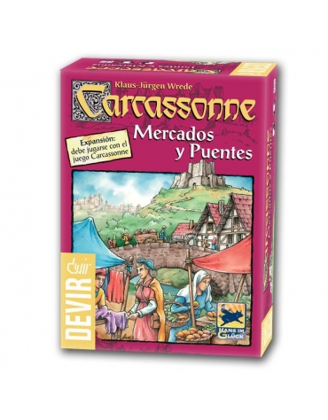 Carcassonne Mercados y Puentes 1a Edición JDMDVRCARCAPO  Devir