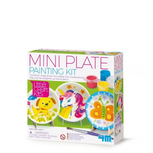 Kit Para Pintar Mini Platos Infantil - Painting Kit 4m 4893156047618