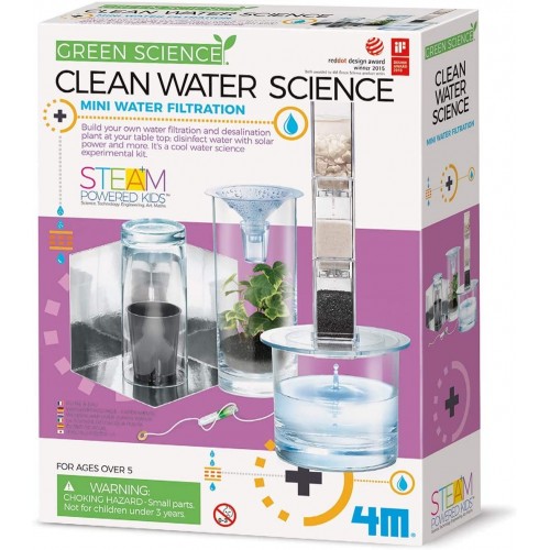 Kit Infantil Ciencia del Agua Limpia- Green Science MT-00-03281  4M