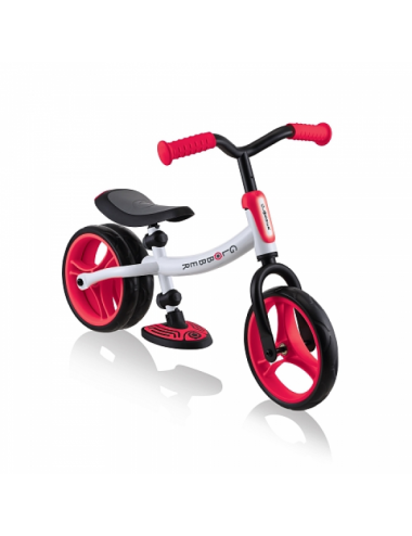 Bicicleta Infanti Equilibrio Empujador Ajustable Roja/Blanca 4895224402251