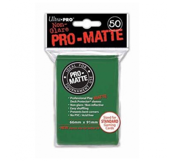 Pro-Matte Fundas Standard, Verde 66 x 91 mm 74427826529  Ultra-Pro