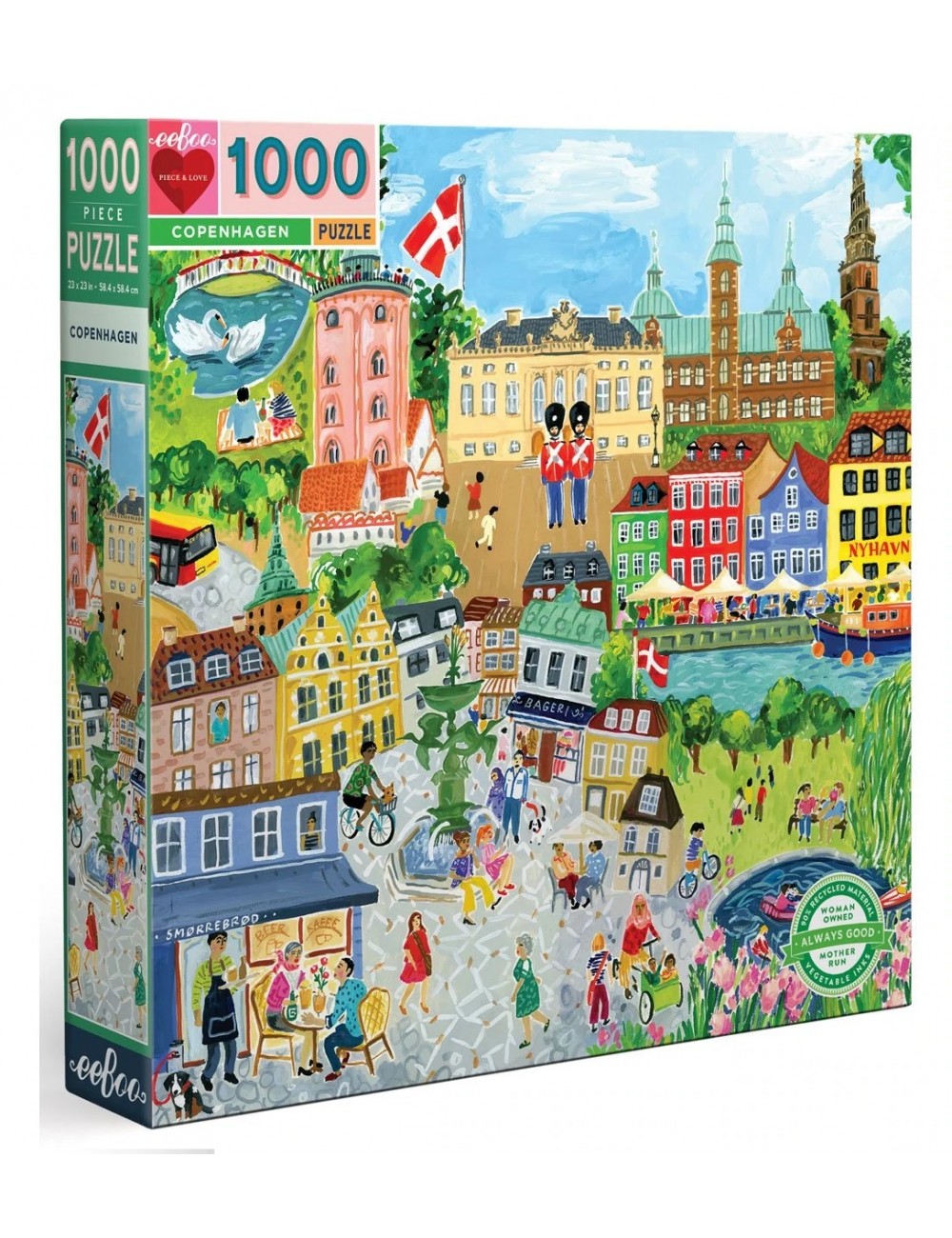 1000 Piezas Rompecabezas Nyhavn Copenhague Dinamarca-Nuevo 