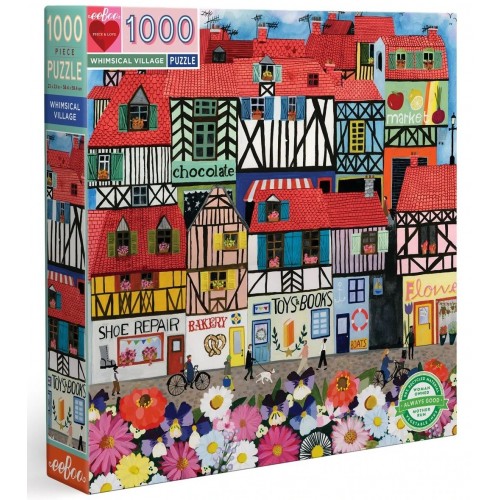 Rompecabezas de 1000 piezas de Whimsical Village EB-PZTWSV