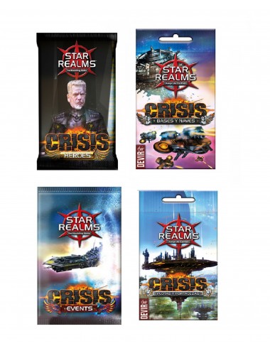Combo:  Star Realms Crisis: Heroes + Bases y Naves + Flotas y Fortalezas + Eventos
