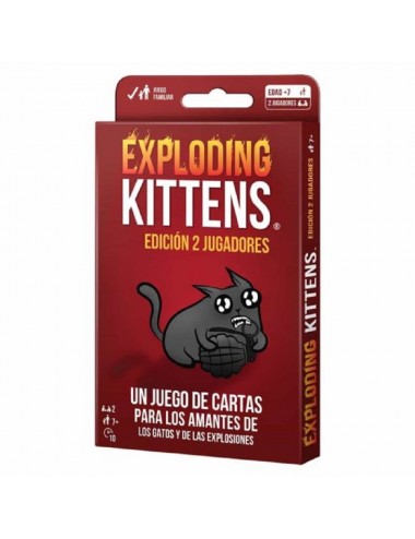 Exploding Kittens Para Dos Jugadores EKIEK09ES  Asmodee