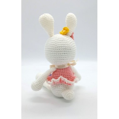 Amigurumi En Crochet - Conejita Mediana con Falda AMGR-RTC1010