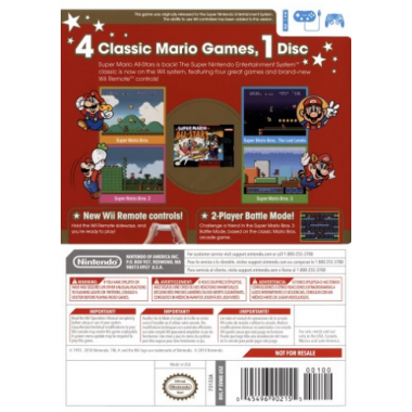 Nintendo Selects: Super Mario All Stars - (Wii) 045496904197 Nintendo Nintendo