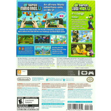 New Super Mario Bros U + New Super Luigi U - (WiiU) 045496903749 Nintendo Nintendo