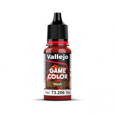 Lavado Game Color - 18 Ml - Rojo 003-0007-000076 Vallejo Vallejo