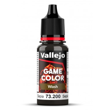 Lavado Game Color - 18 Ml - Sepia 003-0007-000071 Vallejo Vallejo