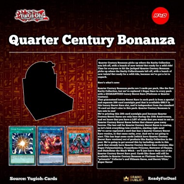 Display Ingles - Quarter Century Bonanza YU-GI-OH! BonanzaYugi Konami Konami