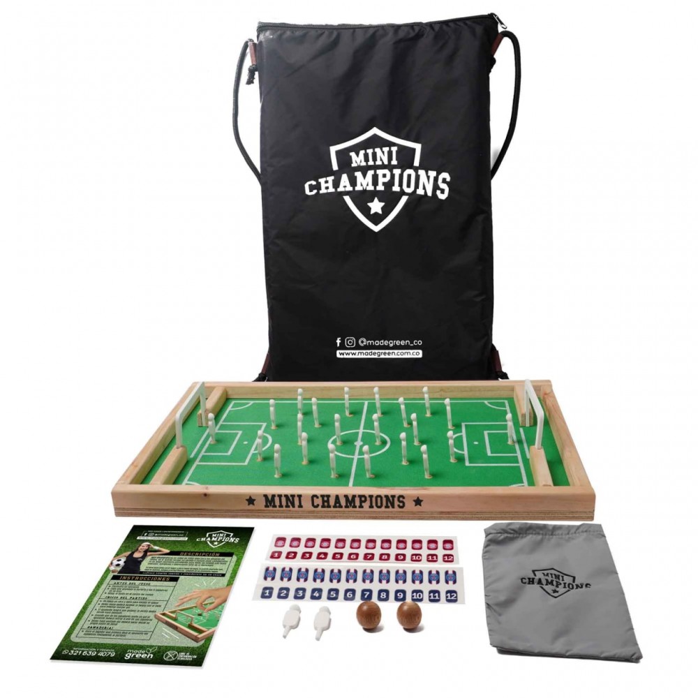 Mini Champions Natural - Juego Mesa Artesanal 17-001-0152 MadeGreen MadeGreen