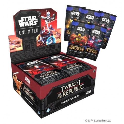 StarWars™ Unlimited: Twilight of the Republic - Booster Display - Ing + Obsequio 841333122225 Fantasy Flight Games Fantasy Fl...