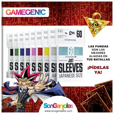 Fundas 62x89 mm - Just Sleeves x 60 - Amarillo - 07-001-0137 - Gamegenic