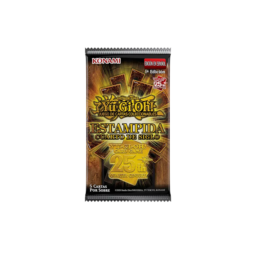 Yu-Gi-Oh! Estampida Cuarto de Siglo - Sobre x1 - Konami