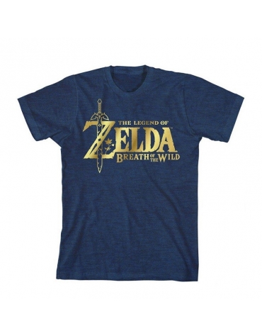 T - Shirt Zelda Youth Male Navy Blue   Nintendo