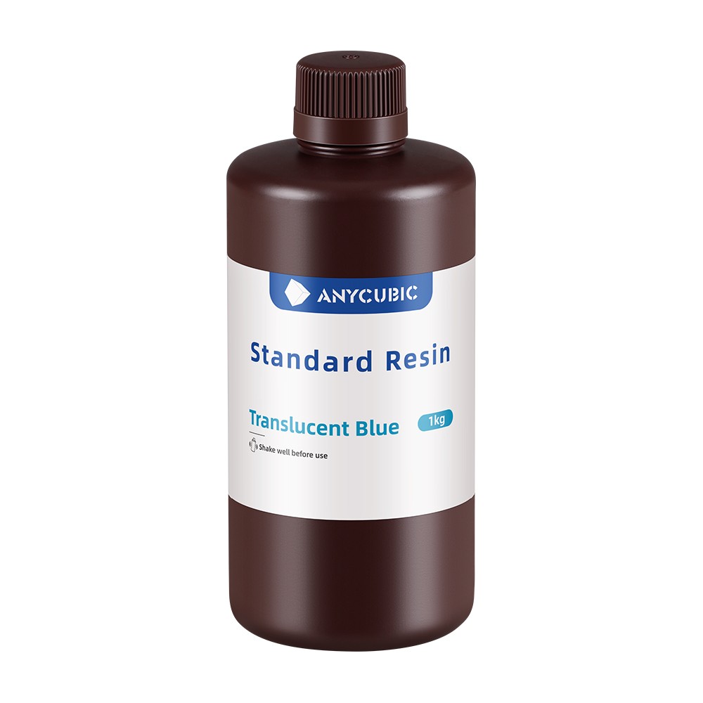 Resina Standard Anycubic 1Kg Azul Translúcido 13-001-0632 Anycubic Anycubic