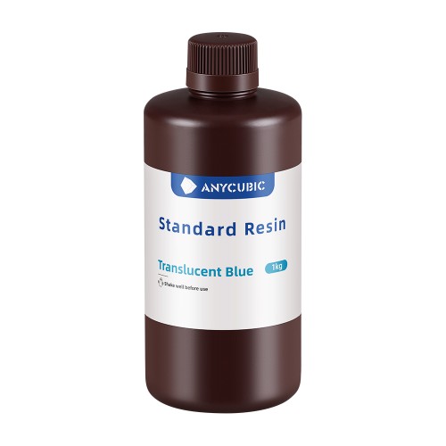 Resina Standard Anycubic 1Kg Azul Translúcido 13-001-0632 Anycubic Anycubic