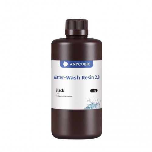 Resina Anycubic Water Wash Lavable En Agua 2.0 1Kg Negro 09-004-0002 Anycubic Anycubic