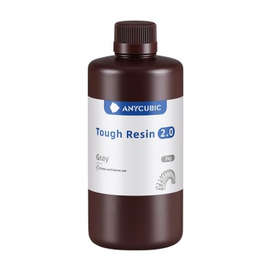 Resina Anycubic Para Impresora 3d Tough 2.0 1kg Gris 09-004-0006 Anycubic Anycubic